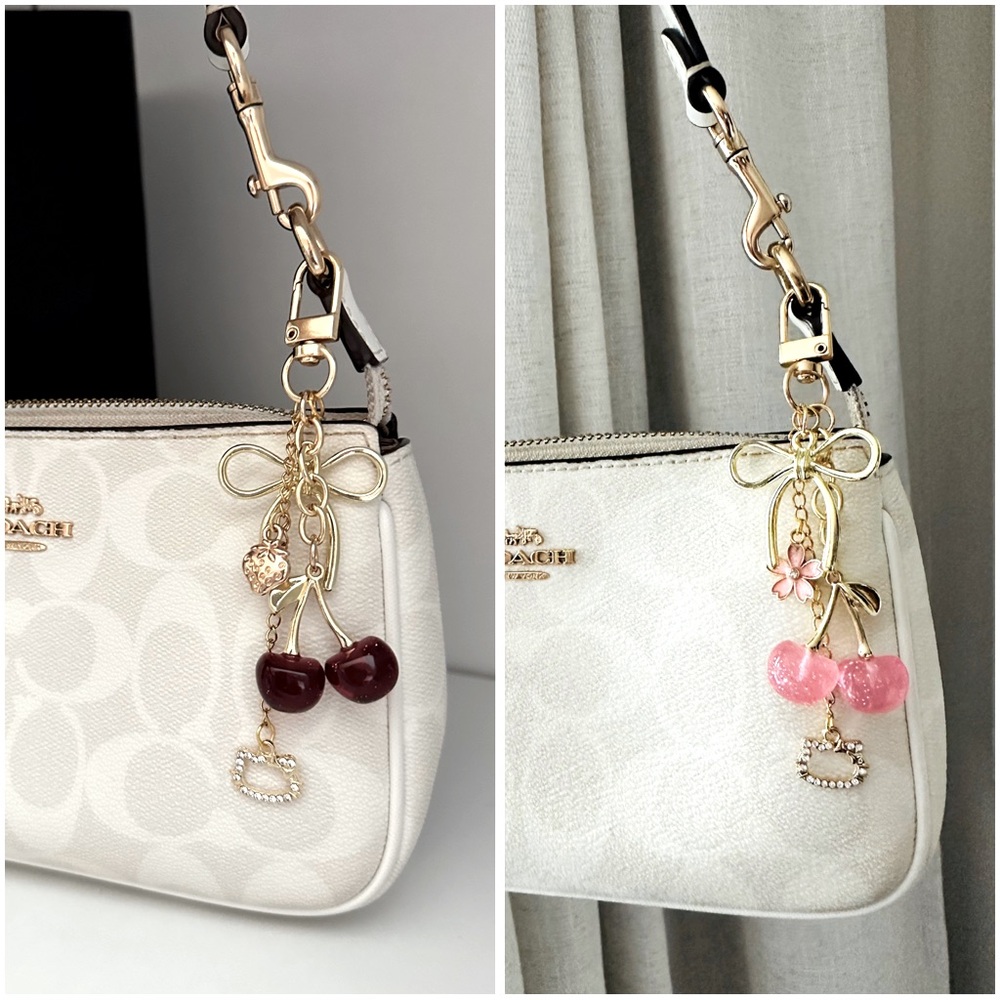 NWT Red Pink Cherry's Hello Kitty Keychain